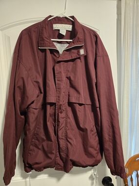 Vintage 90s Pregame Athletics Maroon Windbreaker Jacket
